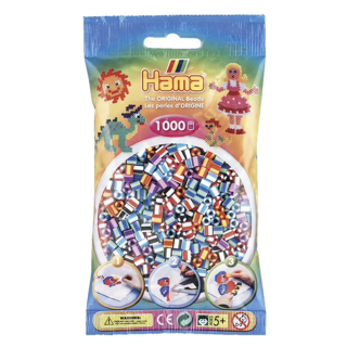 Perles à repasser bicolores 1000 pcs - Hama - Rougier et Plé