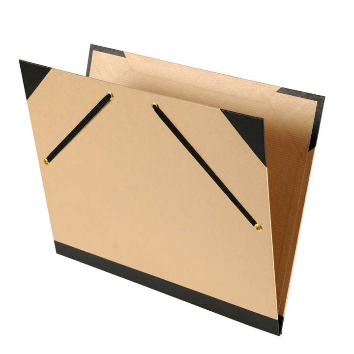 Carton à dessin Tendance Kraft brun à élastiques - Canson - Rougier et Plé