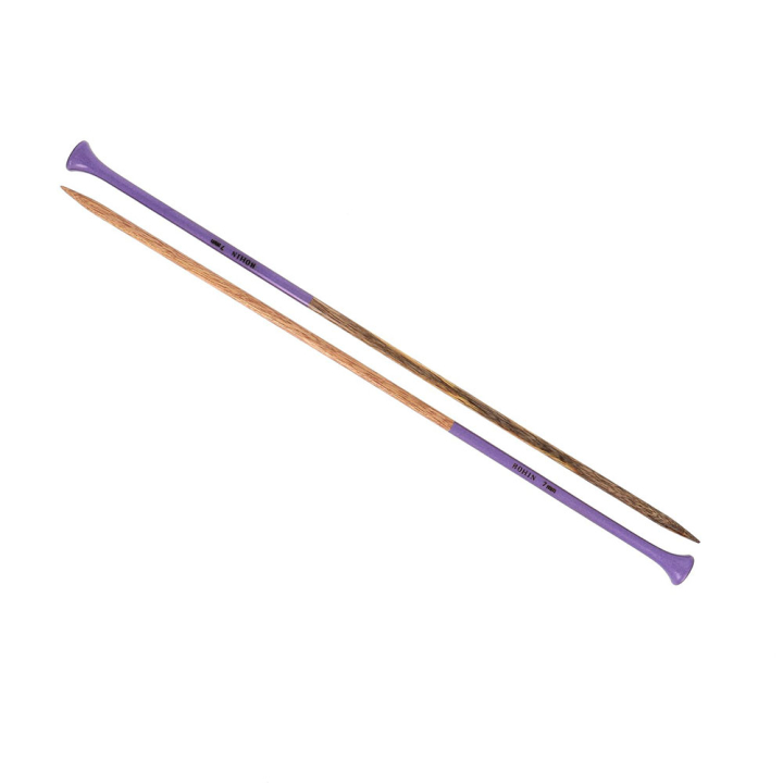 Aiguilles à tricoter en bois de manguier 40 cm N°7 - Bohin - Rougier et Plé