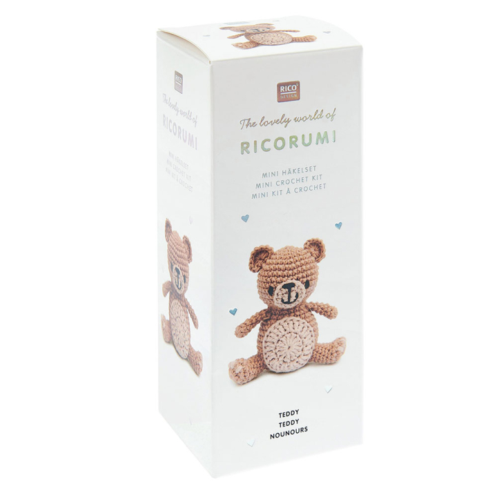 Kit crochet Ricorumi mini Teddy - Rico Design - Rougier et Plé