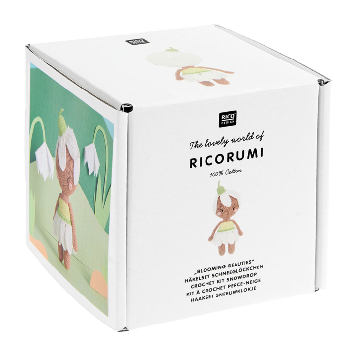 Kit crochet Ricorumi Blooming Beauties Perce-neige - Rico Design - Rougier et Plé
