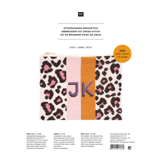 Kit Point de croix Etui acid Leo - Rico Design - Rougier et Plé