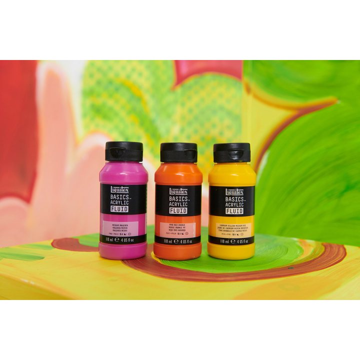 Peinture acrylique Basics Fluid - Liquitex - Rougier et Plé
