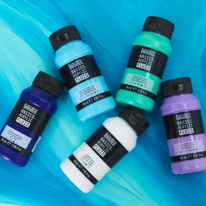 Peinture acrylique Basics Fluid - Liquitex - Rougier et Plé