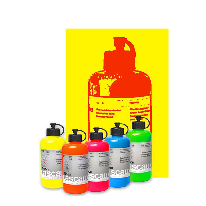 Peinture acrylique Neon Fluorescente - Lascaux - Rougier et Plé