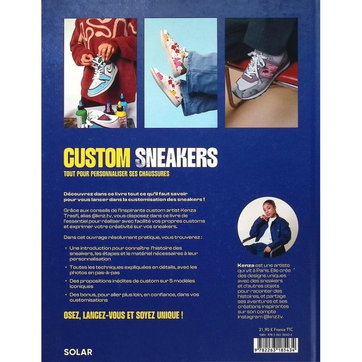 Livre Custom Sneakers - Tout pour personnaliser ses chaussures - Solar - Rougier et Plé
