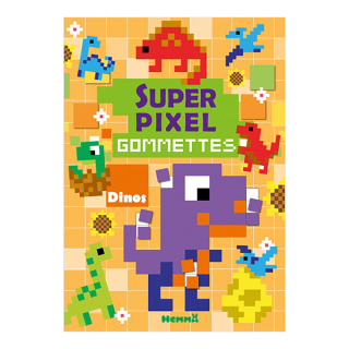 Livre de gommettes Super Pixel Dinos - Hemma - Rougier et Plé