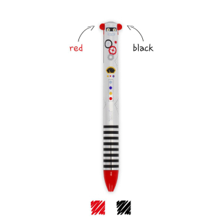 Stylo à Bille 2 Couleurs Click&Clack Robot - Legami - Rougier et Plé