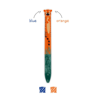 Stylo à Bille 2 Couleurs Click&Clack Tigre - Legami - Rougier et Plé