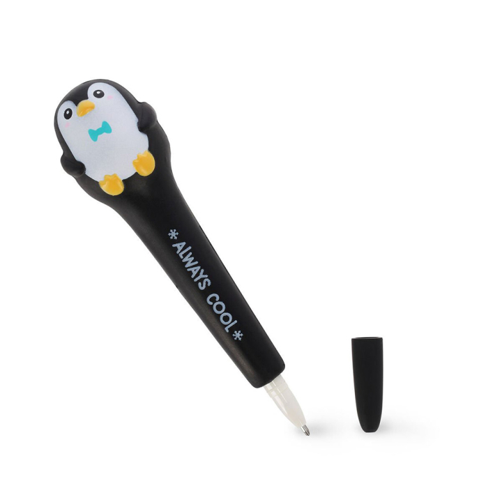 Stylo Antistress à Encre Gel Noire Pingouin - Legami - Rougier et Plé