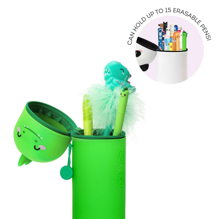 Trousse 2 en 1 Silicone Souple Dino - Legami - Rougier et Plé