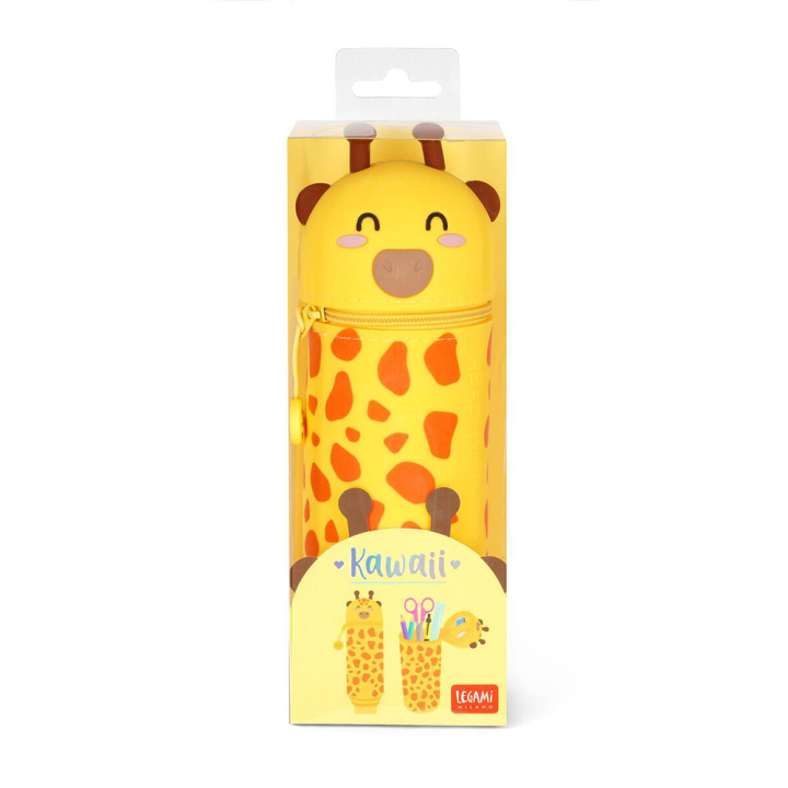 Trousse 2 en 1 Silicone Souple Girafe - Legami - Rougier et Plé