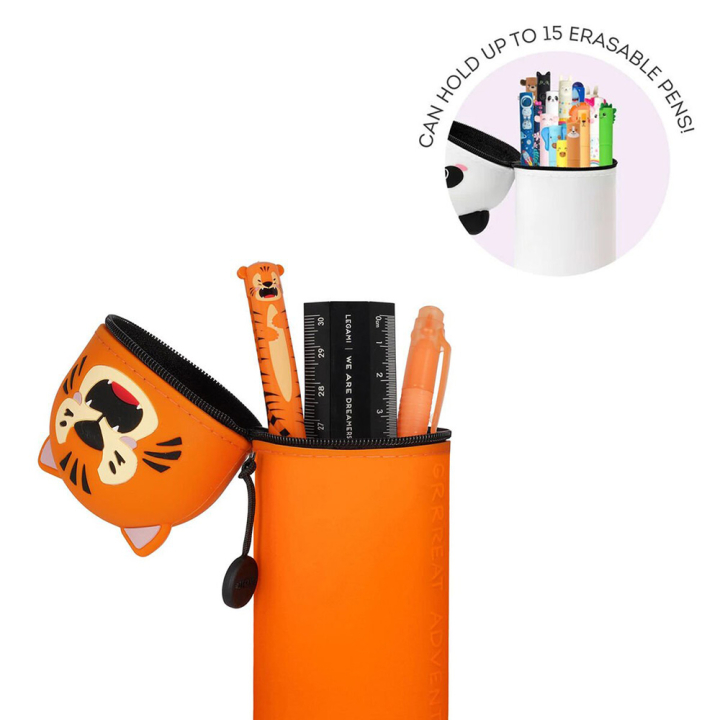 Trousse 2 en 1 Silicone Souple Tigre - Legami - Rougier et Plé
