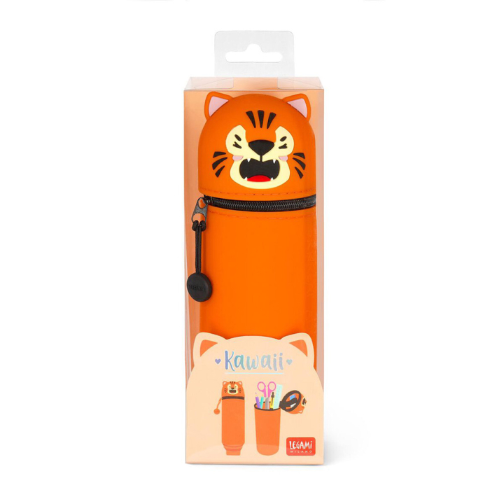 Trousse 2 en 1 Silicone Souple Tigre - Legami - Rougier et Plé