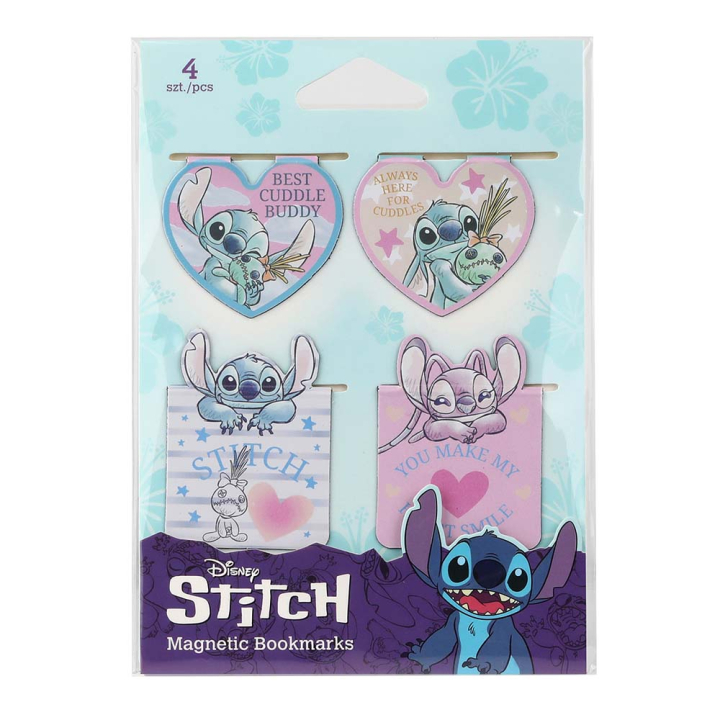 Marque-pages magnétiques Stitch N°2 - 4 pcs - Cool Pack - Rougier et Plé