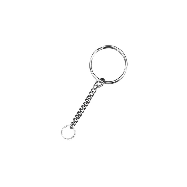 Anneau Porte-clés et Chaîne à maillons ø 25 mm 4 pcs - Rayher - Rougier et Plé