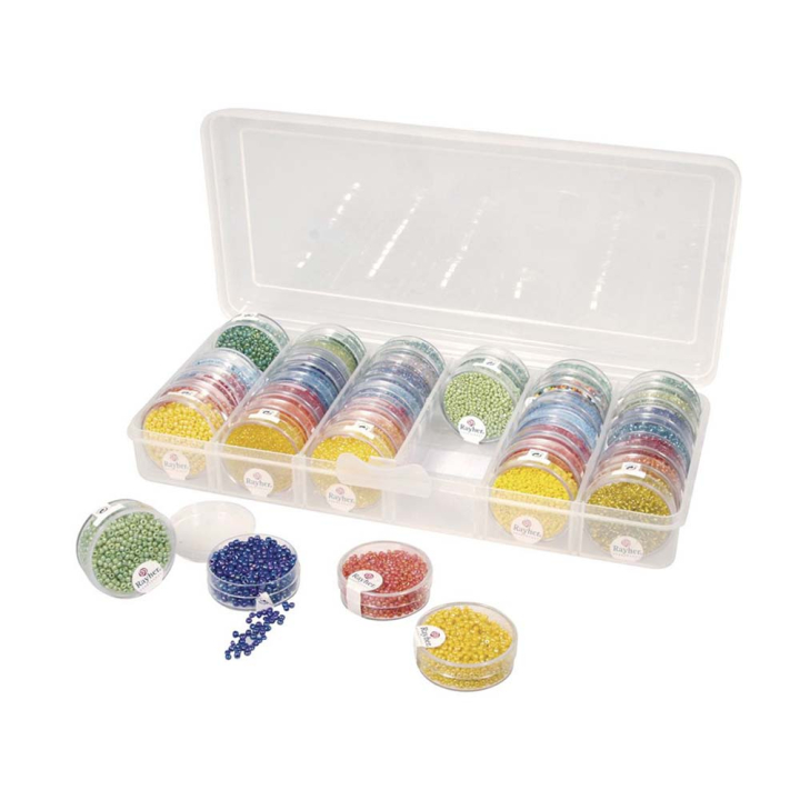 Boite de rangement pour Boîtes de perles de rocaille 26,7 x 12,2 x 4,7 cm - Rayher - Rougier et Plé