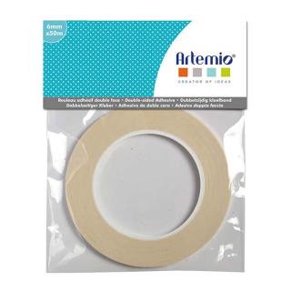Ruban adhésif Double face 6 mm x 50 m - Artemio - Rougier et Plé