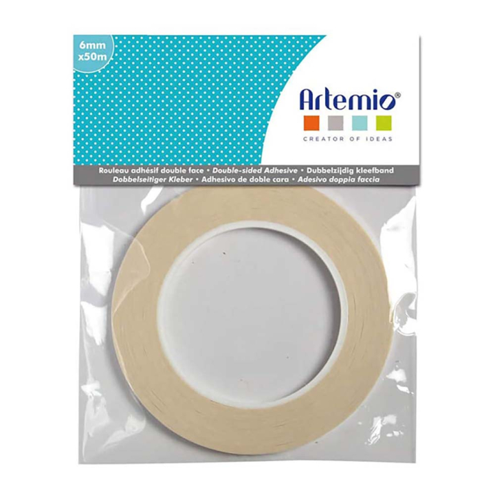 Ruban adhésif Double face 6 mm x 50 m - Artemio - Rougier et Plé