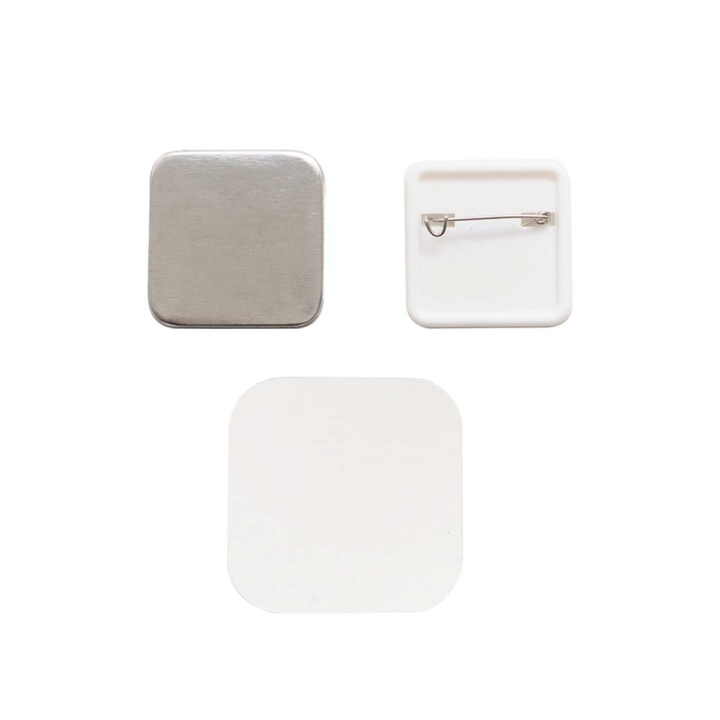 Recharges de machine à badges Button Press Badges carrées 32 mm 10 pcs - We R Memory Keepers - Rougier et Plé