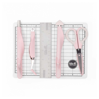 Mini Kit d'outils de Scrapbooking Rose - We R Memory Keepers - Rougier et Plé