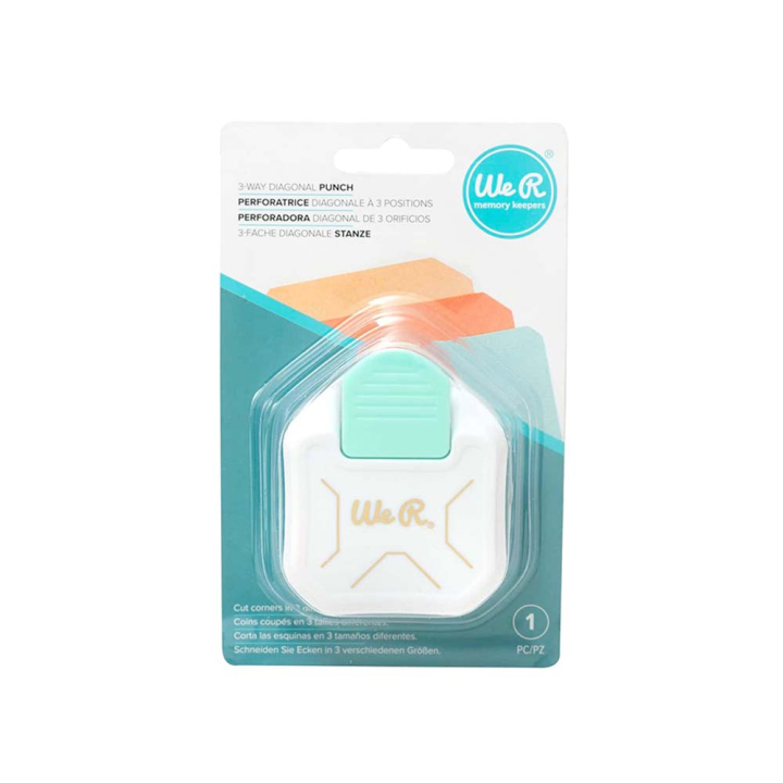 Perforatrice 3-en-1 Coin en diagonale - We R Memory Keepers - Rougier et Plé