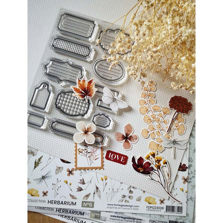 Découpes en papier Die-cuts Herbarium 35 pcs - Florilèges Design - Rougier et Plé