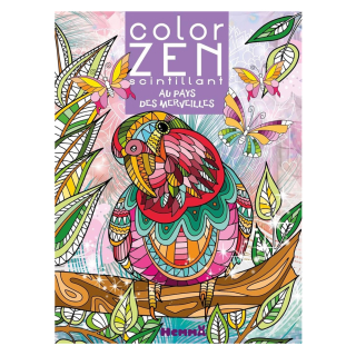 Livre de coloriage Color Zen scintillant Au pays des merveilles - Hemma - Rougier et Plé
