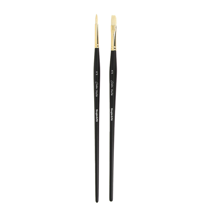 Pinceau huile Synthétique Lot de 2 pcs n°6 - Rougier&Plé - Rougier et Plé