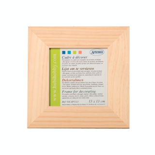 Cadre en bois plat 13 x 13cm - Artemio - Rougier et Plé
