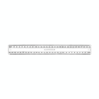 Règle en plastique graduée 2 biseaux 30cm - Wonday - Rougier et Plé