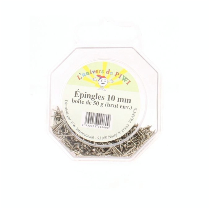 Boite de 50 g d'épingles taille 10 mm - Graine Créative - Rougier et Plé