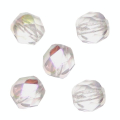 Perles facettées 3 mm en verre Cristal de roche - Rayher - Rougier et Plé