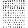 Tampon clear alphabet et chiffre machine à écrire - Artemio - Rougier et Plé