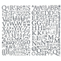 Autocollants alphabet argent pailleté - Artemio - Rougier et Plé