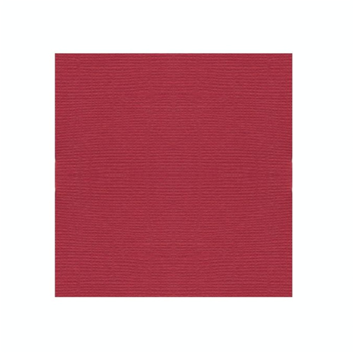 Papier texture toile rouge marasquin 30x30cm - Artemio - Rougier et Plé