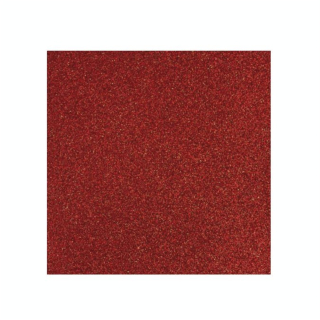 Papier pailleté rouge cardinal 30x30cm - Rayher - Rougier et Plé