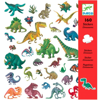 Planche d'autocollants Dinosaures 160 stickers - Djeco - Rougier et Plé