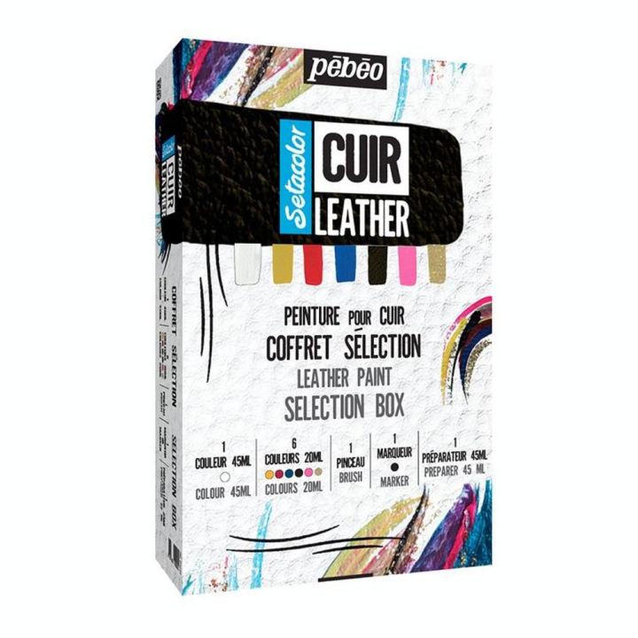 Peinture Cuir Setacolor Coffret Sélection - Pébéo - Rougier et Plé