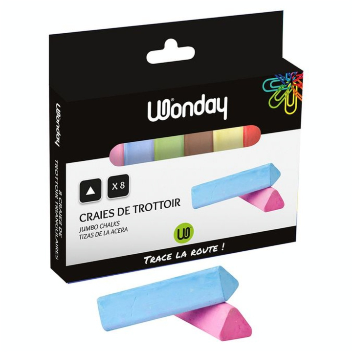 Craies de trottoir triangulaires set de 8 - Wonday - Rougier et Plé