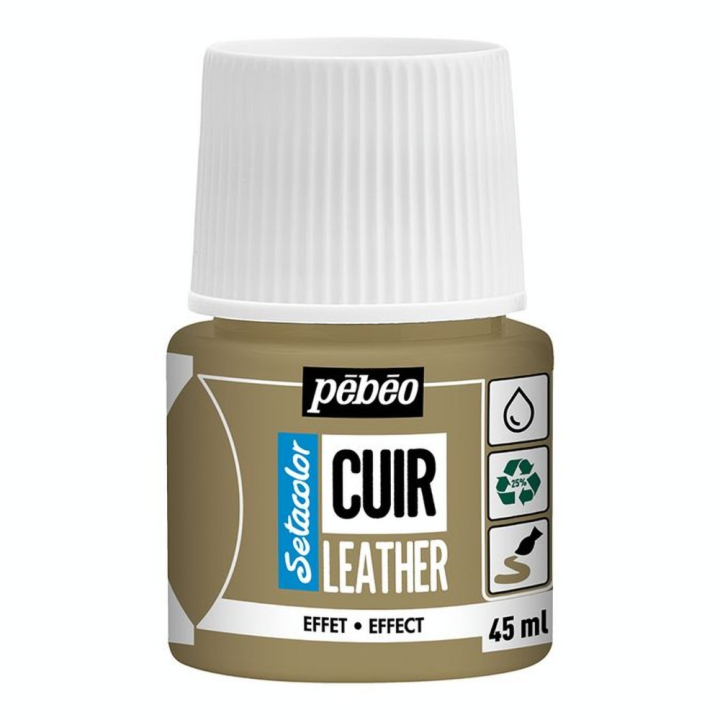 Peinture Cuir Setacolor 45 ml Effet Métal - Pébéo - Rougier et Plé