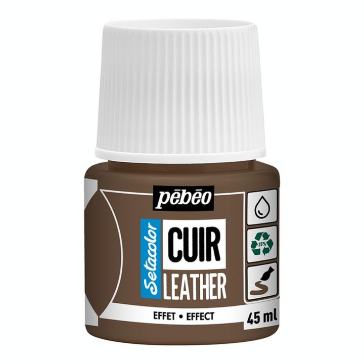 Peinture Cuir Setacolor 45 ml Effet Métal - Pébéo - Rougier et Plé