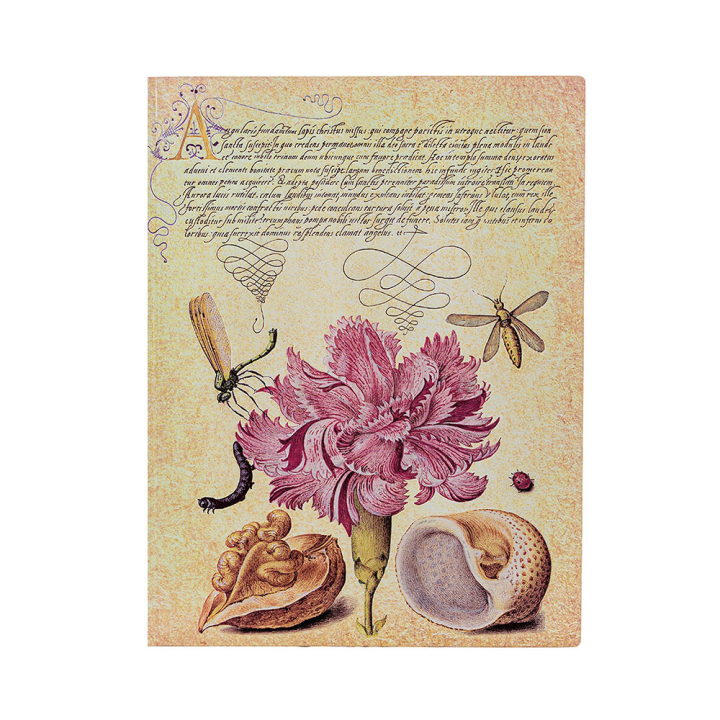 Carnet Souple 17 x 22,5 cm 176 p Ligné Œillet Rose - Paperblanks - Rougier et Plé