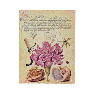 Carnet Souple 17 x 22,5 cm 176 p Uni Œillet Rose - Paperblanks - Rougier et Plé