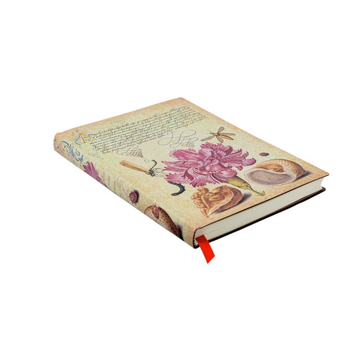 Carnet Souple 12,5 x 18 cm 176 p Ligné Œillet Rose - Paperblanks - Rougier et Plé
