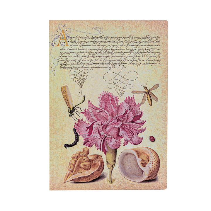 Carnet Souple 12,5 x 18 cm 176 p Uni Œillet Rose - Paperblanks - Rougier et Plé