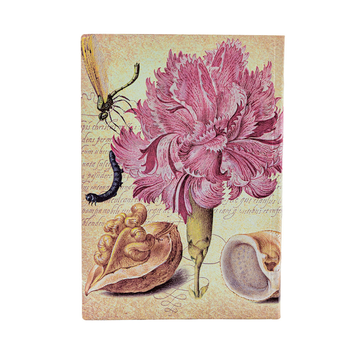 Carnet Souple 12,5 x 18 cm 176 p Uni Œillet Rose - Paperblanks - Rougier et Plé