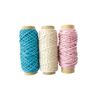 Fil de chanvre 20 m Assortiment Enfance 3 pcs - Graine Créative - Rougier et Plé