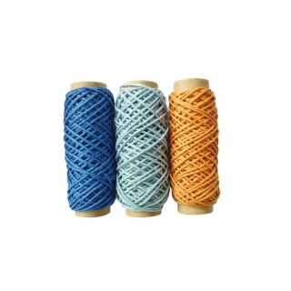 Fil de chanvre 20 m Assortiment Océan 3 pcs - Graine Créative - Rougier et Plé