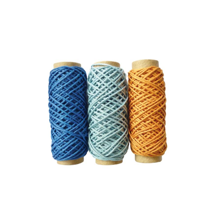 Fil de chanvre 20 m Assortiment Océan 3 pcs - Graine Créative - Rougier et Plé